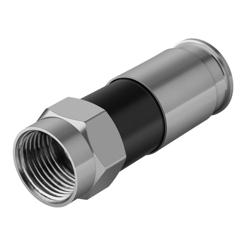 Conector Tipo F Para Cable RG6/U | Compatible Con TV, Satélite Y Antenas | Conexión Segura Y De Alta Calidad