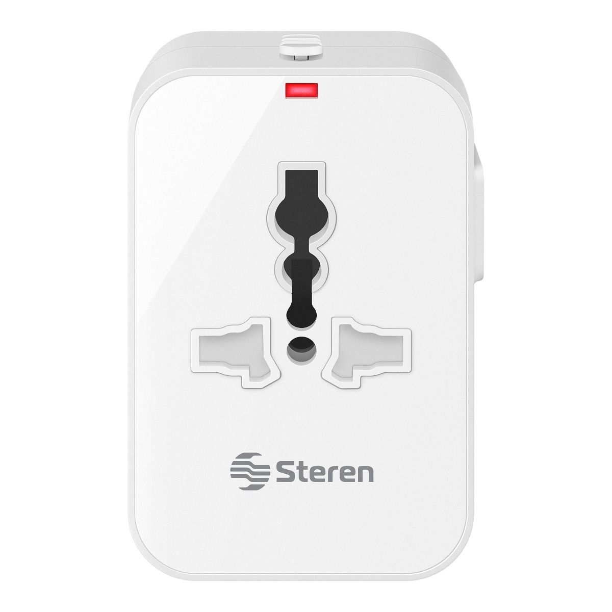 Adaptador universal de toma corrientes para viaje con cargador USB doble