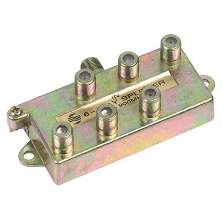 Splitter de 6 salidas, de 75 Ohms
