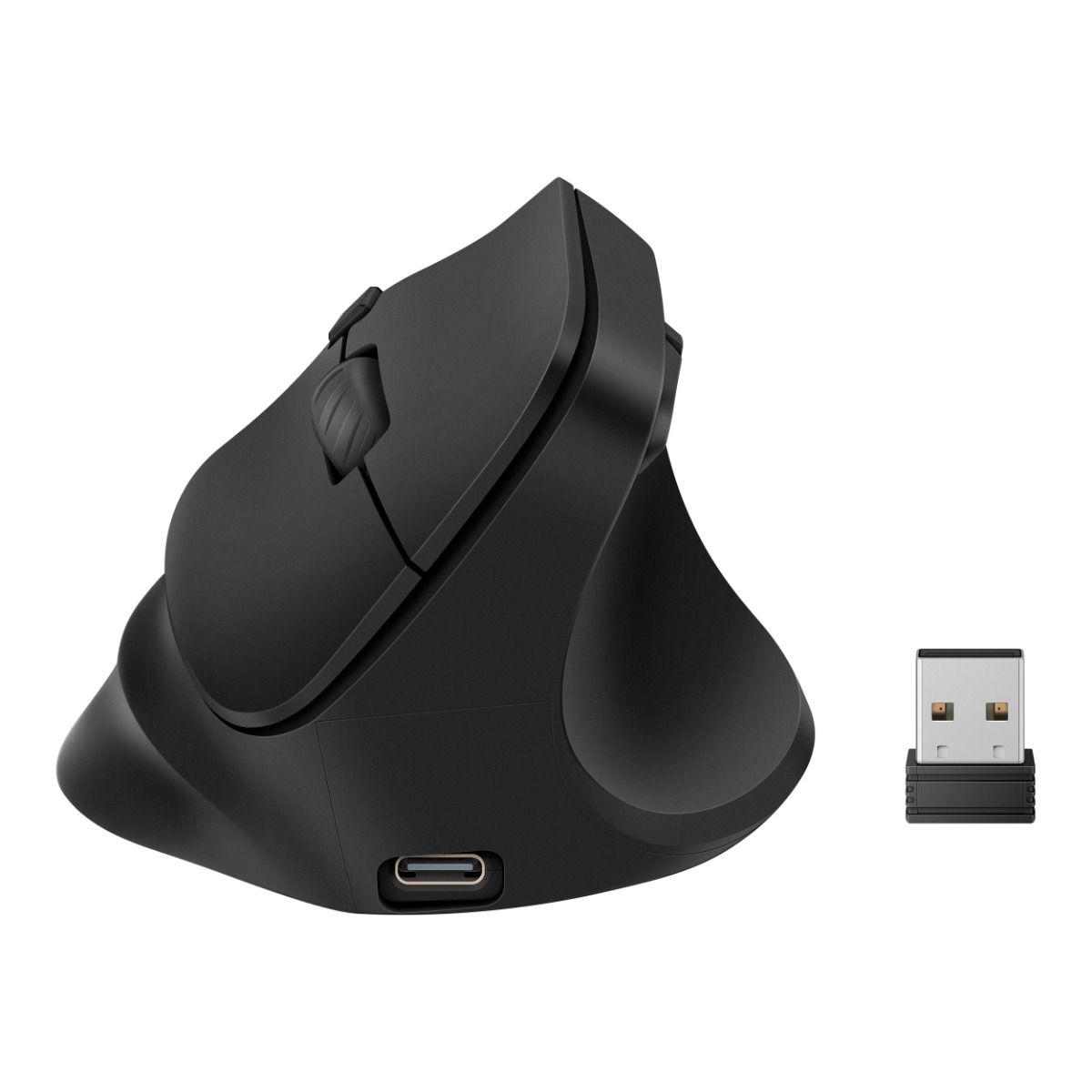 Mouse Bluetooth* / RF vertical multiequipo con batería recargable, 800 / 1200 / 1800 / 2400 DPI