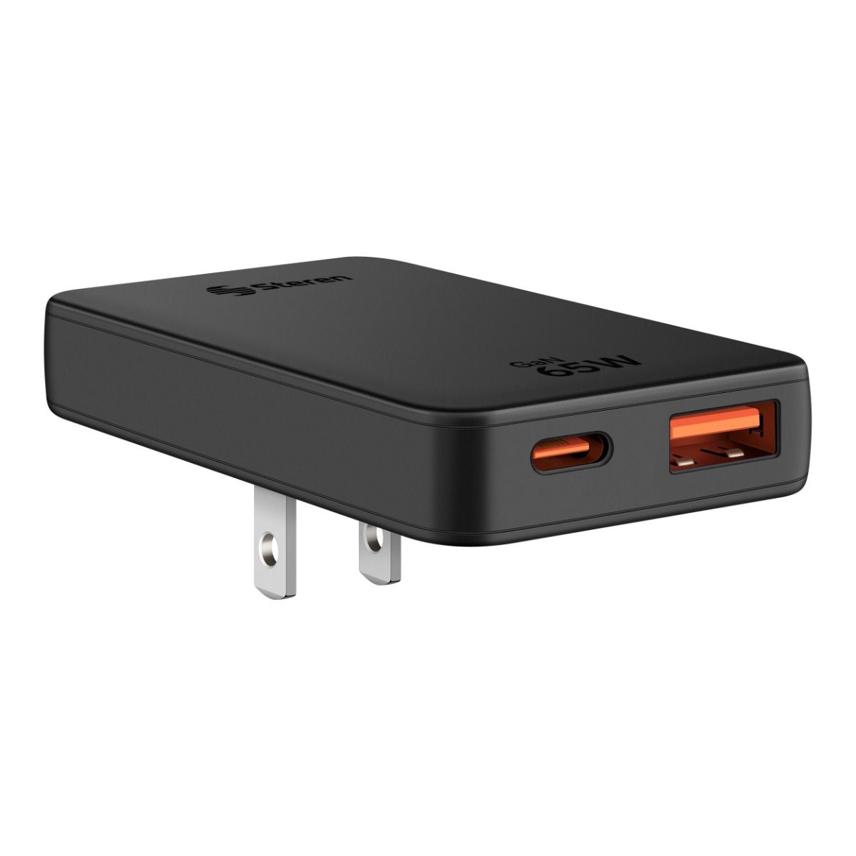 Cargador GaN USB C PD 65 W / USB QC 27 W, con adaptador de clavija europea