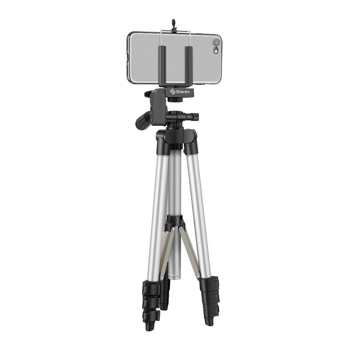 Tripode universal corto de aluminio con soporte para celular