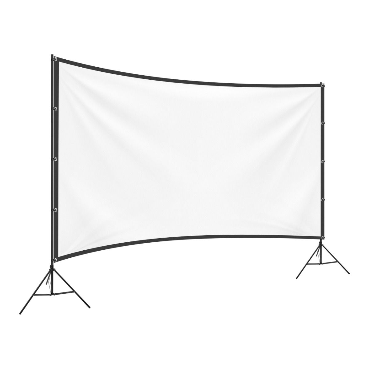 Pantalla portátil para proyector de 150” con doble tripié