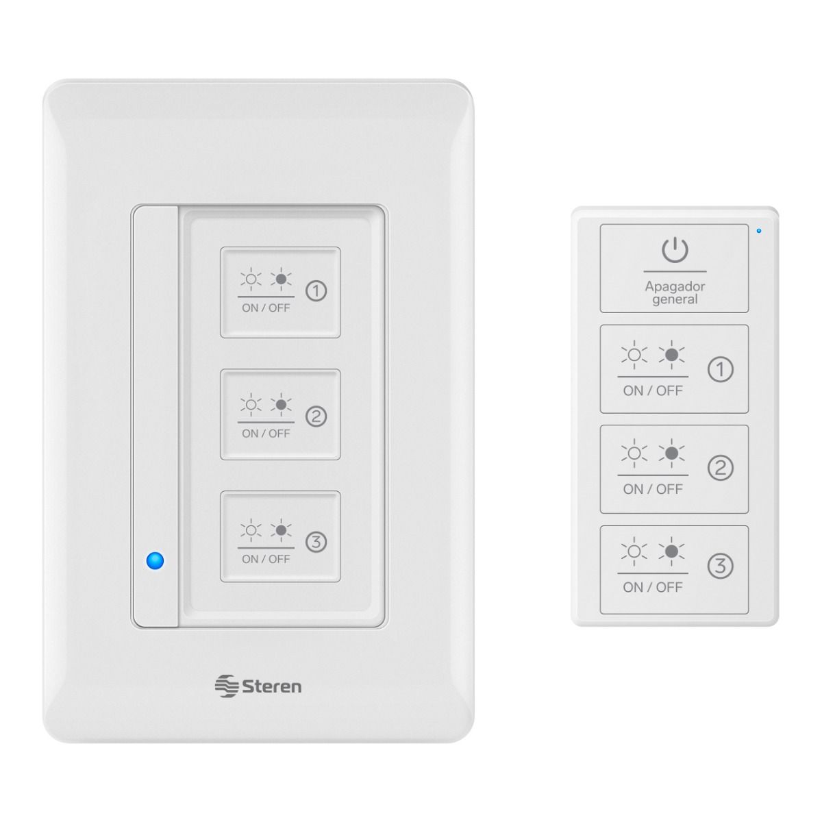Interruptor  Wi-Fi* triple con control remoto