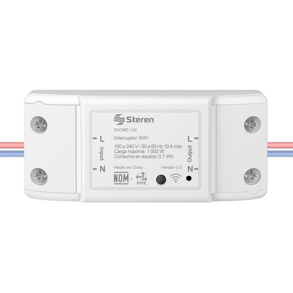 Interruptor Wi-Fi* con medidor de consumo eléctrico