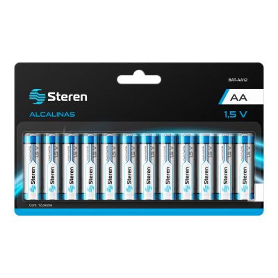 Paquete de 12 baterías alcalinas 