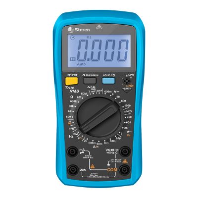 Multímetro profesional True RMS con detector de voltaje sin toma corriente (NCV)