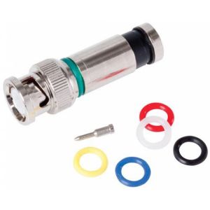 Conector macho BNC tipo PermaSeal™ para cable RG6