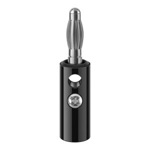 Conector banana, negro