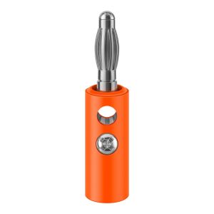 Conector banana, rojo