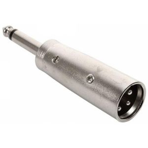 Adaptador de conector 6,3 mm a conector Cannon, monoaural