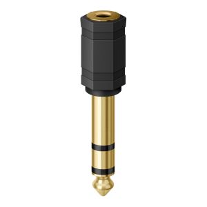 Adaptador elite de jack 3,5 mm a conector 6,3 mm, estéreo
