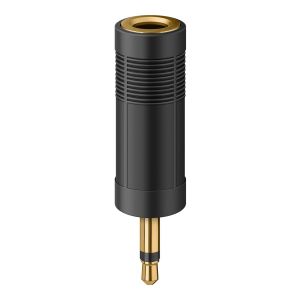 Adaptador elite de conector 3,5 mm a jack 6,3 mm, monoaural