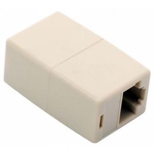 Conector jack a jack RJ45 de 8 toma corrientes
