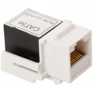 Conector jack a jack RJ45 de 8 toma corrientes CAT 5e, tipo Keystone
