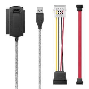 Adaptador/convertidor USB a SATA/IDE para disco duro de 3.5" o 2.5"