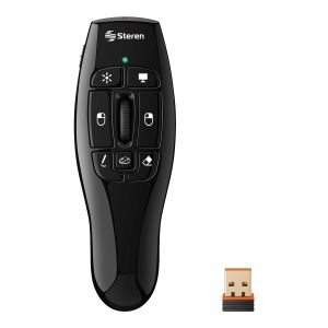 Presentador de diapositivas con Air Mouse y apuntador láser