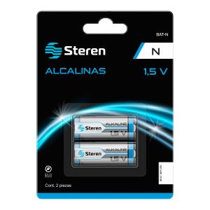 Paquete de 2 baterías alcalinas tipo "N"