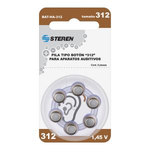 Batería tipo botón "312" para aparatos auditivos