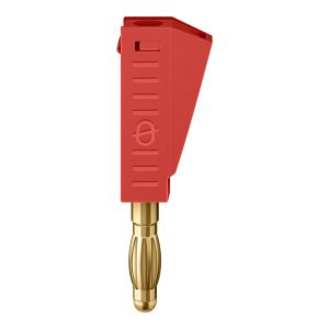 Conector banana abateríable, rojo
