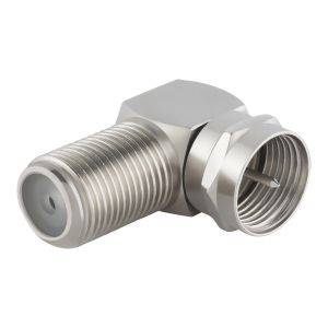 Adaptador en 90° tipo "F" jack a conector