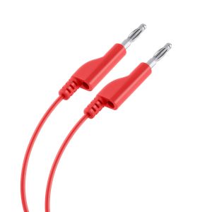 Cable Conector a Conector tipo BANANA, color rojo