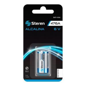 Batería alcalina tipo cilindro "476A" (4LR44)