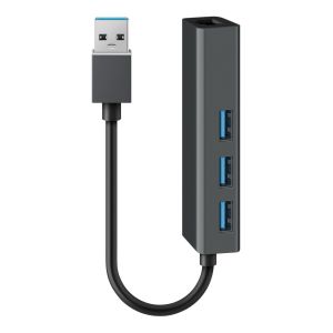 Adaptador USB 3.0 a Gigabit Ethernet (RJ45), con HUB