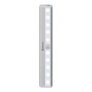 Lámpara LED automática tipo barra recargable con sensor PIR y sujeción magnética
