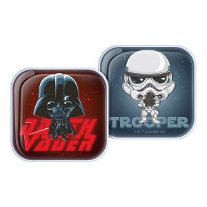 2 Soportes nano stick de gel para celular Star Wars© modelo Trooper-Vader