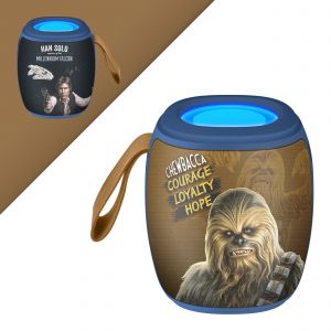 Bocina Bluetooth* con reproductor microSD/SB y radio FM Star Wars™ modelo Chewbaca