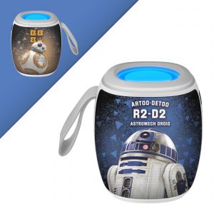 Bocina Bluetooth* con reproductor microSD/SB y radio FM Star Wars™ modelo Droides
