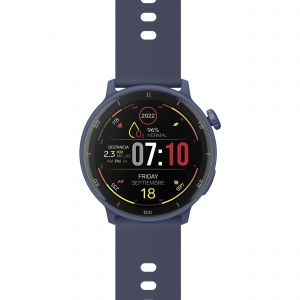 Smart Watch Bluetooth* Touch AMOLED* con función GPS, 1.4”, 3 ATM, 22 mm color azul