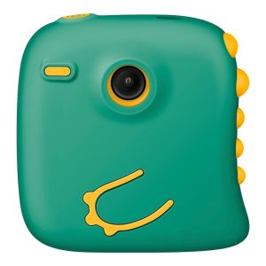 Cámara digital instantánea, con batería recargable y cubierta de silicón verde