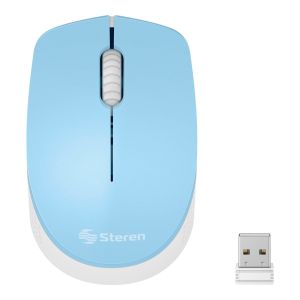 Mouse inalámbrico 1 200 DPI color azul claro