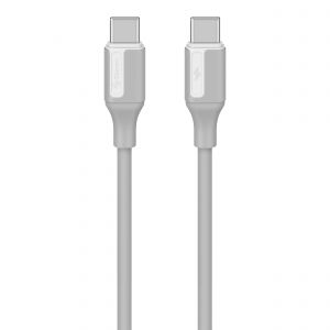 Cable USB C de 2 m 65 W, color gris
