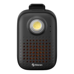 Mini parlante Bluetooth con linterna y clip
