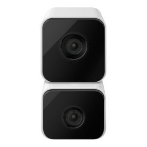 Cámara de seguridad Wi-Fi de doble lente 2 Mpx + 2 Mpx robotizada con seguidor de movimiento